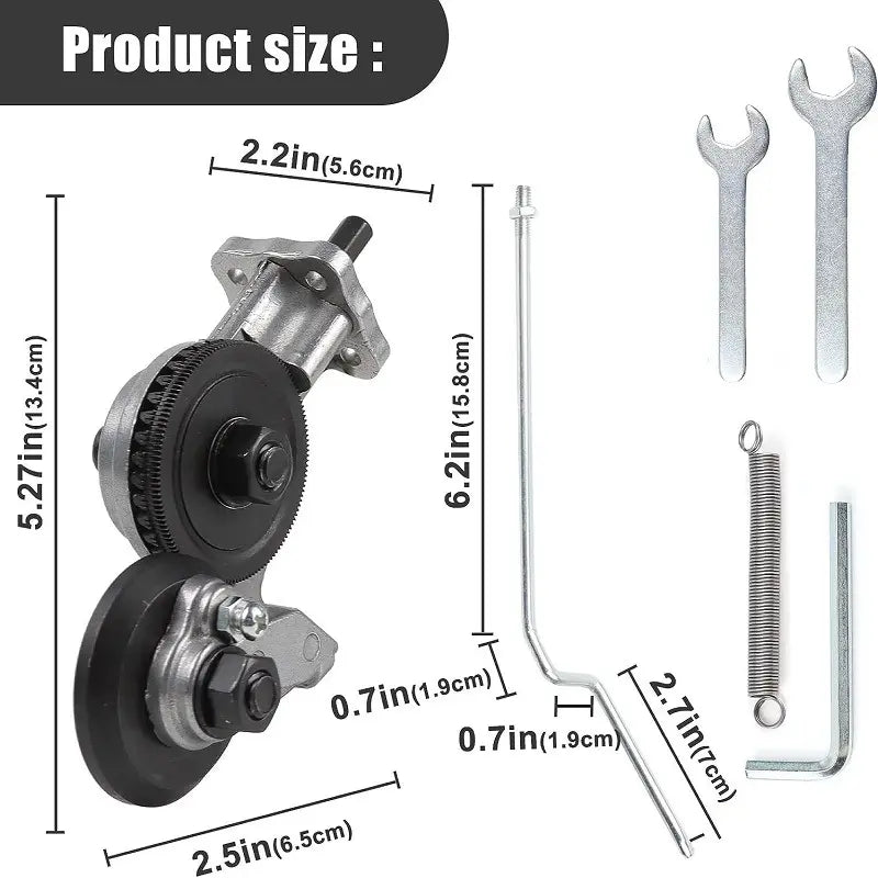 Metal Cutter Drill Attachment with Three Interchangeable Heads for Sheet Metal