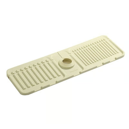 sloped faucet splash guard mat