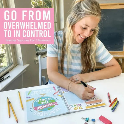 Undated Teacher Planner 2026–2027 | Weekly & Monthly Classroom Organizer for Lesson Planning, Scheduling & Teacher Productivity