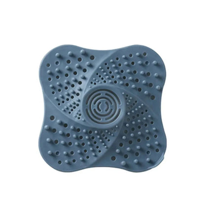Spiral Drain Hair Catcher with Suction Cups and Lift Handle