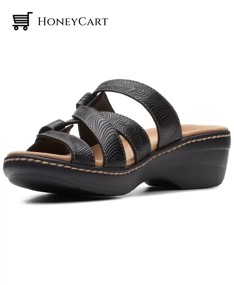 2023 Soft Bottom Massage Orthopedic Wedge Slide Sandals