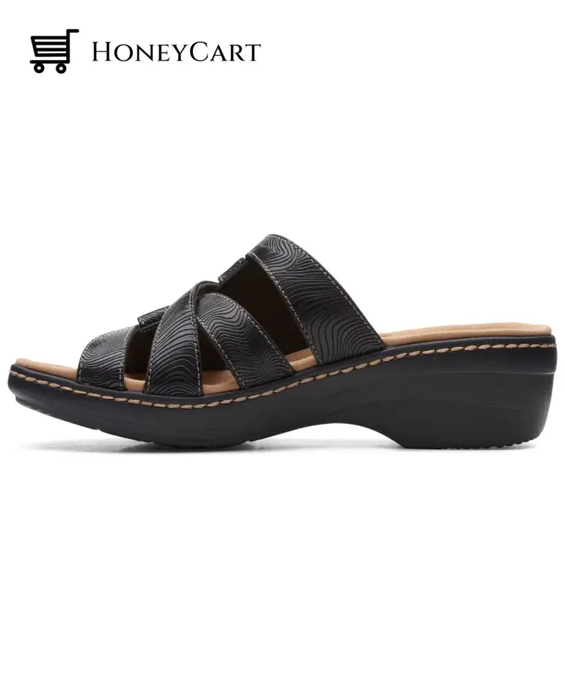 2023 Soft Bottom Massage Orthopedic Wedge Slide Sandals