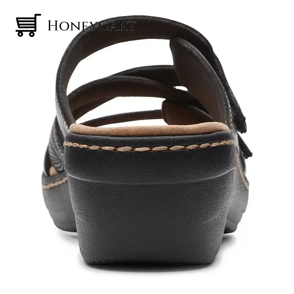2023 Soft Bottom Massage Orthopedic Wedge Slide Sandals