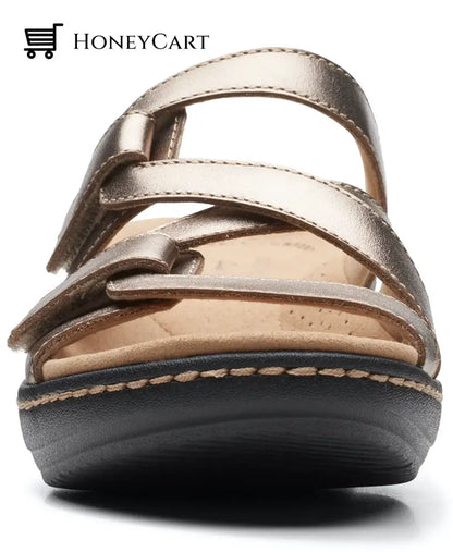 2023 Soft Bottom Massage Orthopedic Wedge Slide Sandals