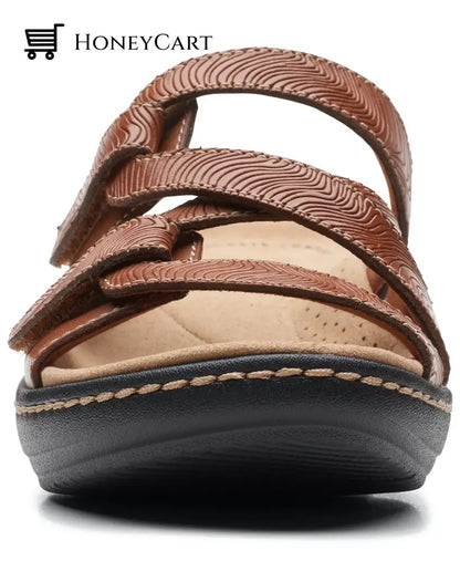 2023 Soft Bottom Massage Orthopedic Wedge Slide Sandals