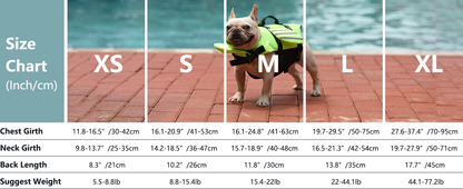 Dog Life Jacket, High Buoyancy Wings Pet Life Vest for Swimming Boating