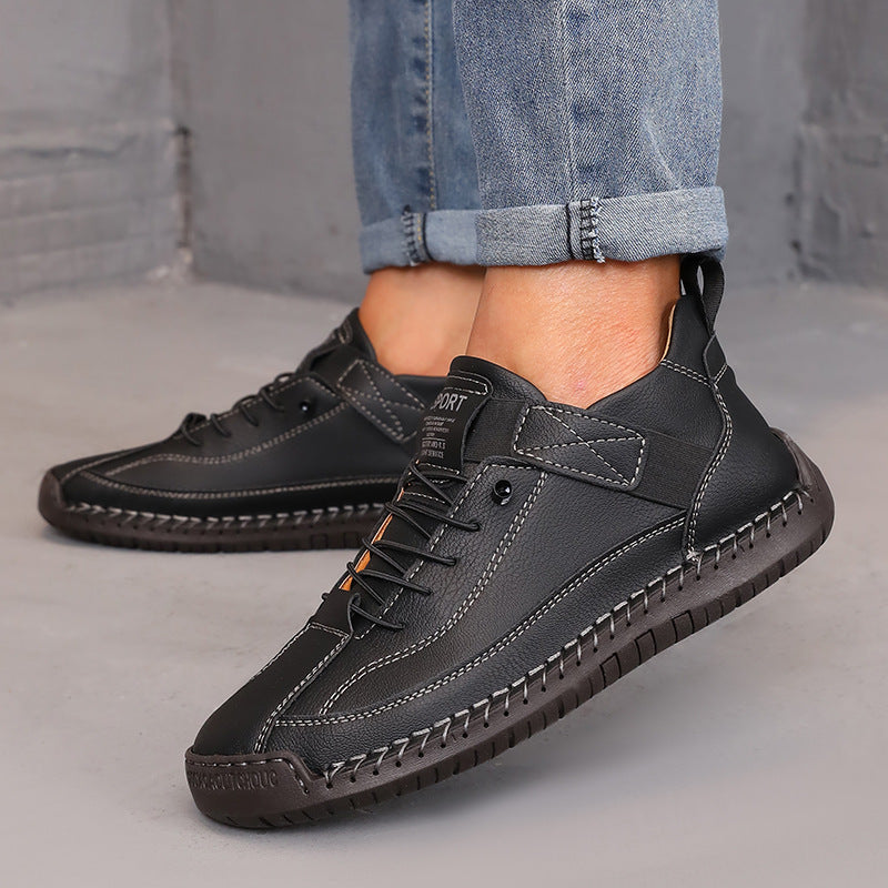 Color Block Ankle Boots for Women with Cushioned Sole and Structured Upper