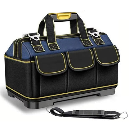 Heavy Duty Tool Bag with Wide Mouth & Waterproof Base