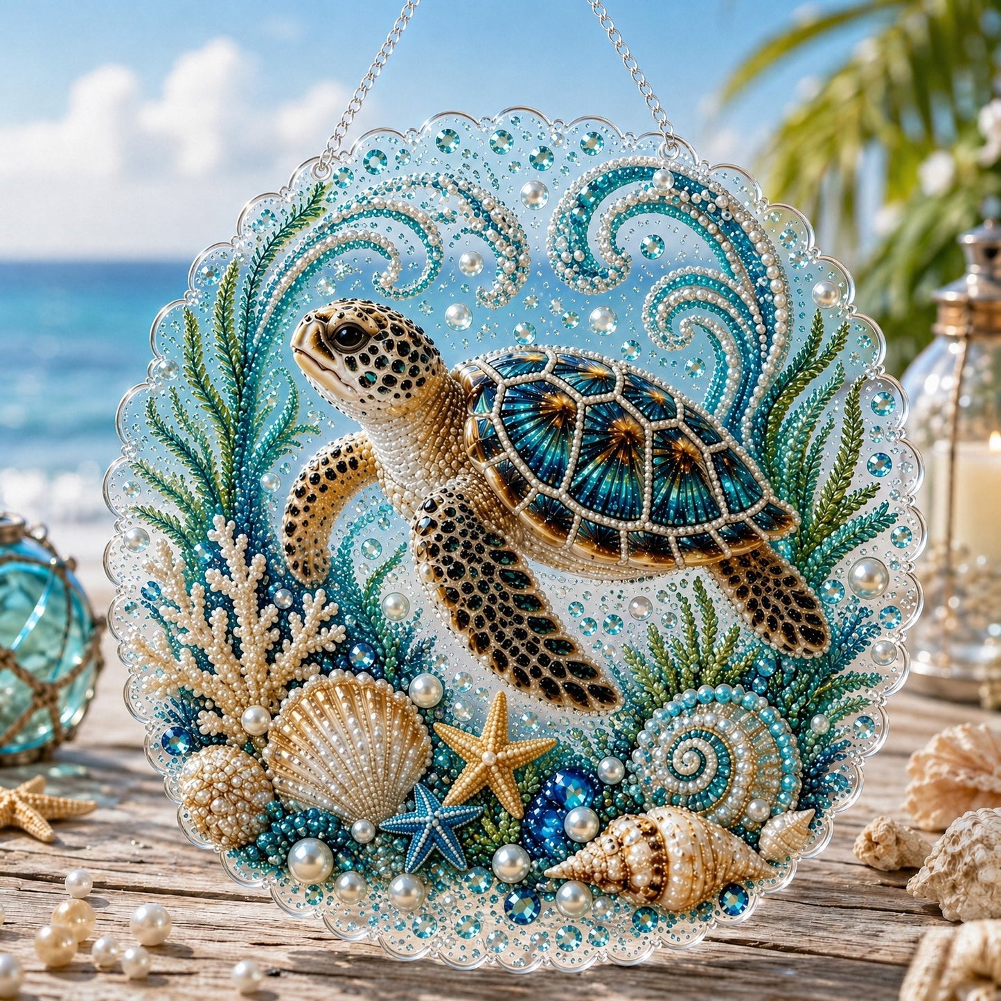 Ocean Pearl Art DIY Hanging Ornament Kit