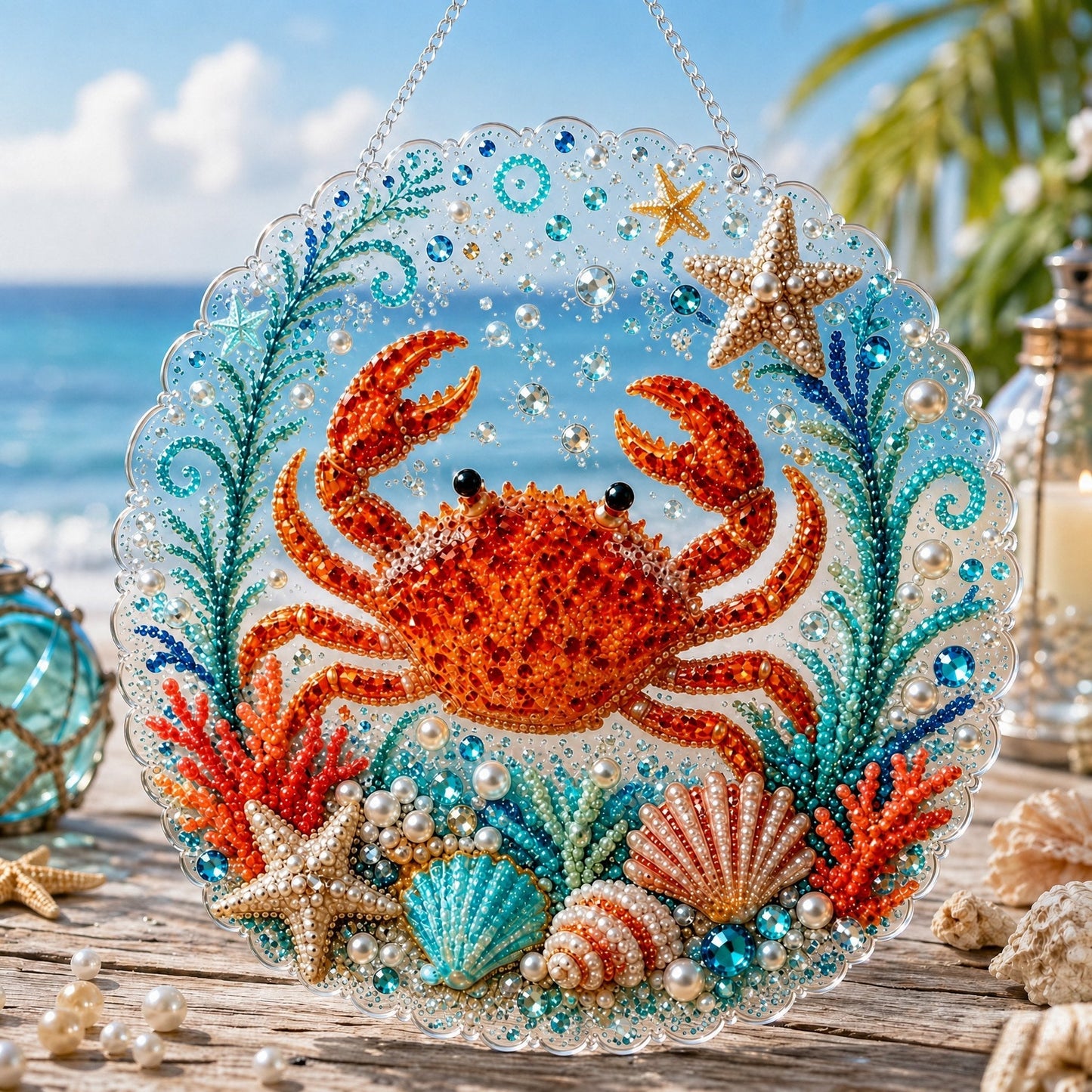 Ocean Pearl Art DIY Hanging Ornament Kit