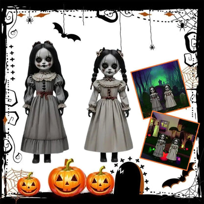 Ghost Doll Yard Decorations with Ground Stakes, Set of 2