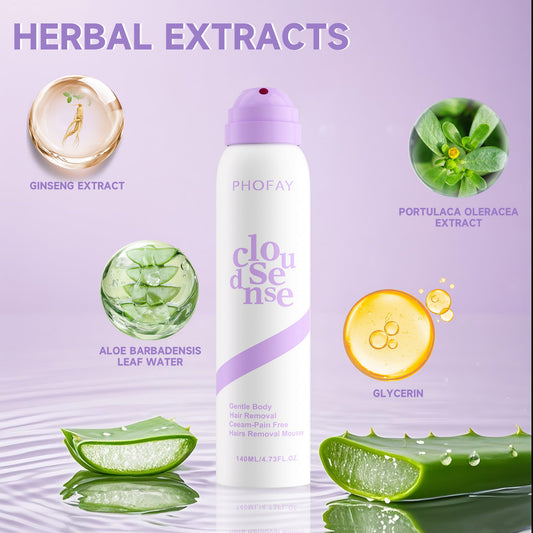Spray-On Hair Removal Mousse