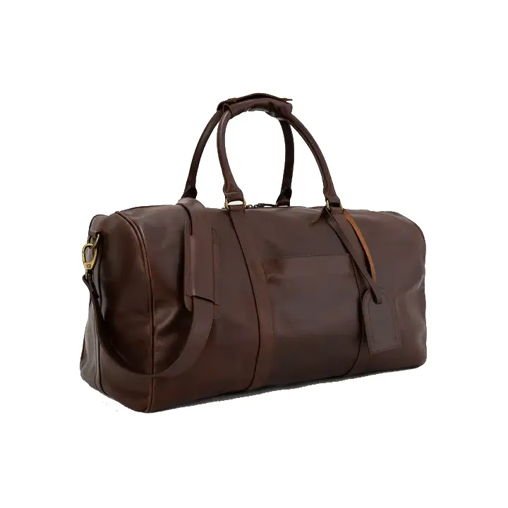 Happy Shopee Full Grain Crazy Horse Leather Travel Duffel - 20" Explorer Weekender
