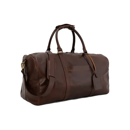 Happy Shopee Full Grain Crazy Horse Leather Travel Duffel - 20" Explorer Weekender