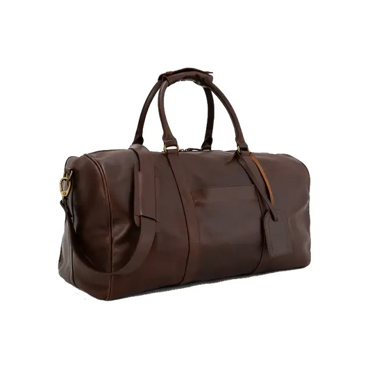 Happy Shopee Full Grain Crazy Horse Leather Travel Duffel - 20" Explorer Weekender