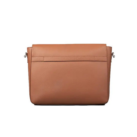 Happy Shopee Full Grain Milled Leather Messenger - 16" Executive Laptop Briefcase