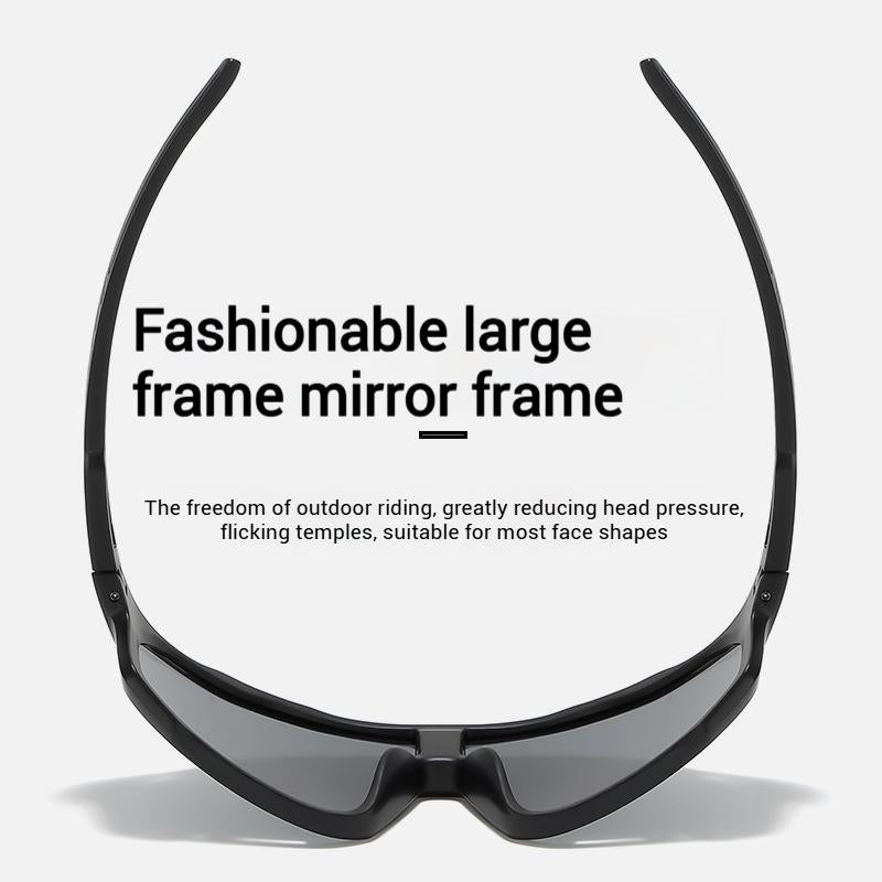 Photochromic Sports Sunglasses with UV Protection and Gray Tint, Unisex