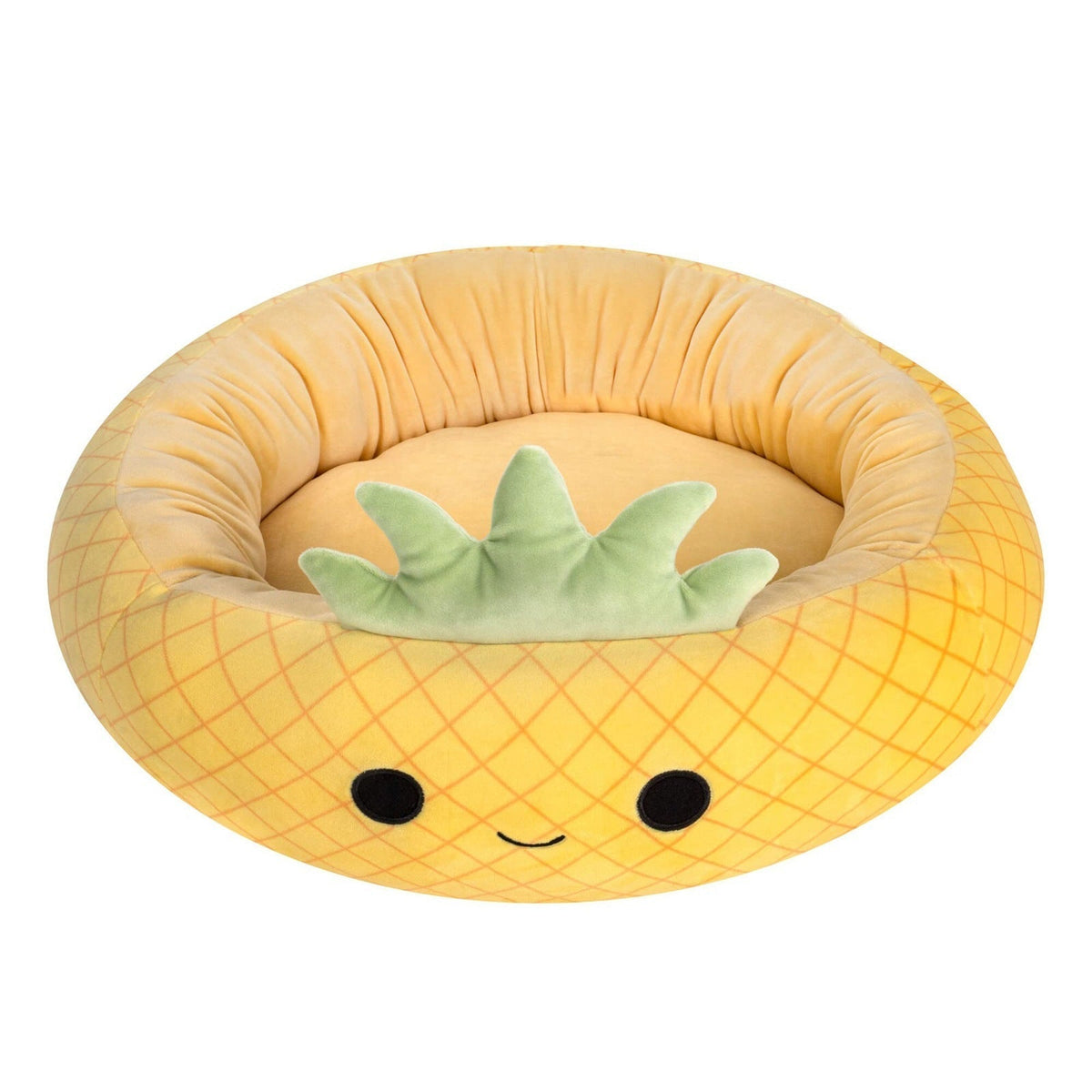 Enclosed Pet Bed with Plush Fabric and Cushioned Filling for Small Dogs and Cats