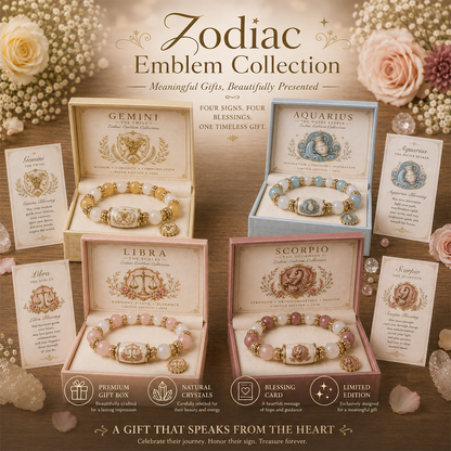 12 Zodiac Bracelet – Natural Chalcedony, Your Sign, Your Energy