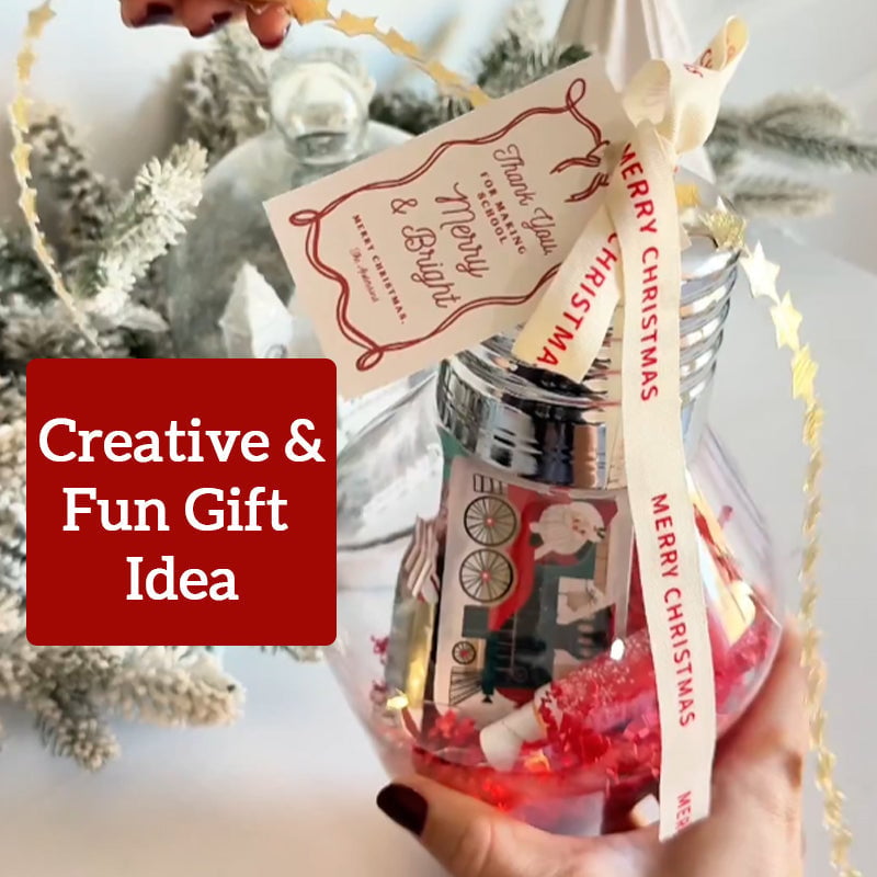 DIY Christmas Gift Light Bulb Decorations