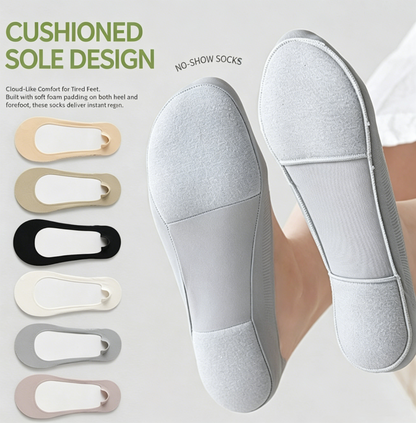 Cushioned No-Show Socks – Soft Invisible Socks for All-Day Foot Relief