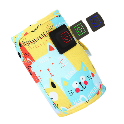 Bottle Warmer with USB Power and Adjustable Heat Control for On-the-Go Feeding