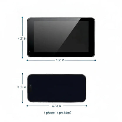 Wireless Car Display with Backup Camera and Voice Control for Navigation