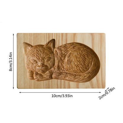 Wooden Cookie Cutter with Seven Seasonal Designs and Press-Lift Mold