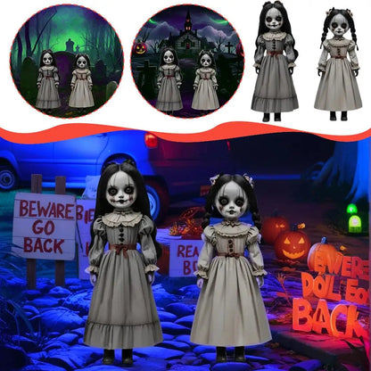 Ghost Doll Yard Decorations with Ground Stakes, Set of 2