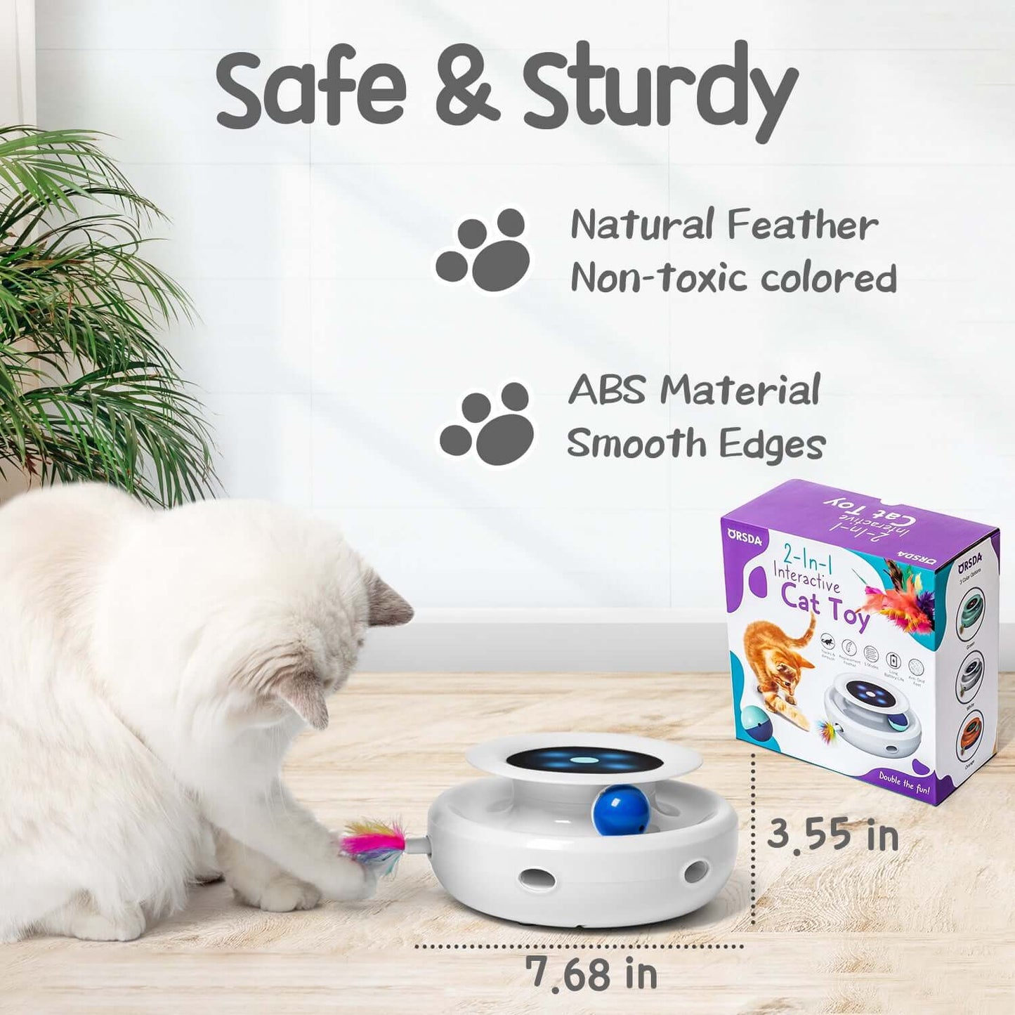 2-in-1 Interactive Cat Toys