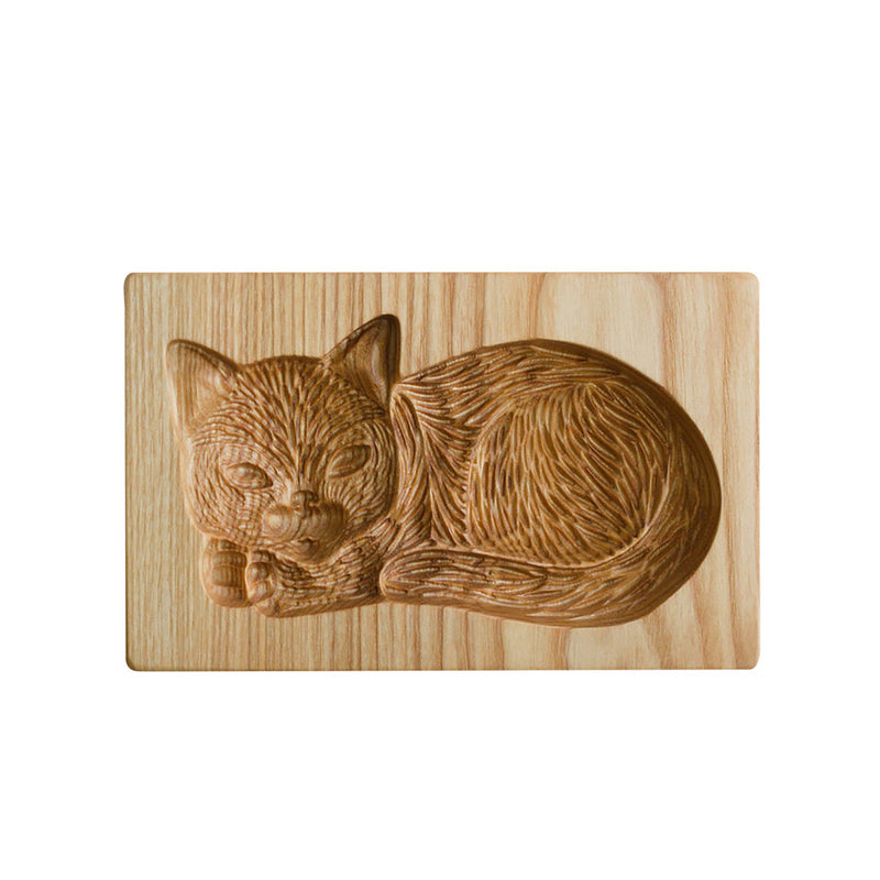 Wooden Cookie Cutter with Seven Seasonal Designs and Press-Lift Mold