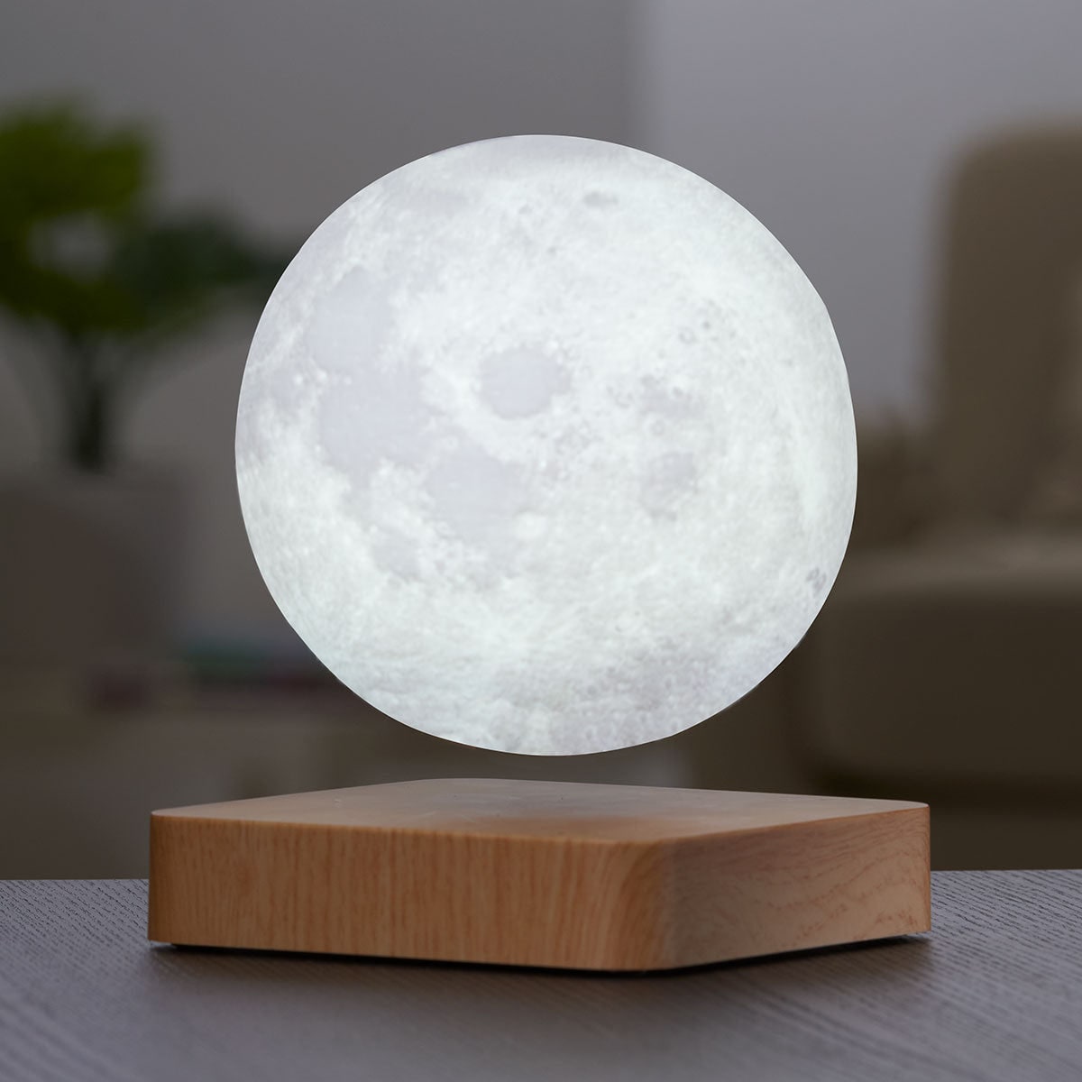 3D Printed Moon Lamp Decorative Levitating Light Nursery