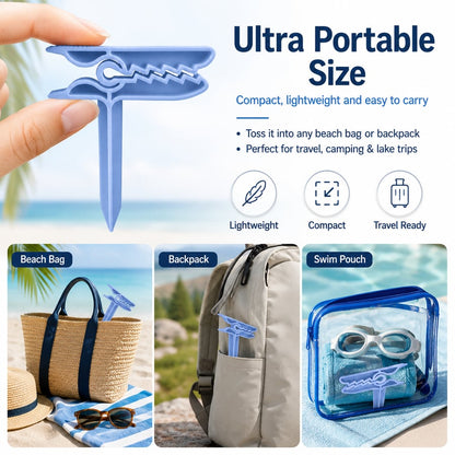 Dinosaur Shape Beach Towel Clips | Windproof Sand Secure Holder
