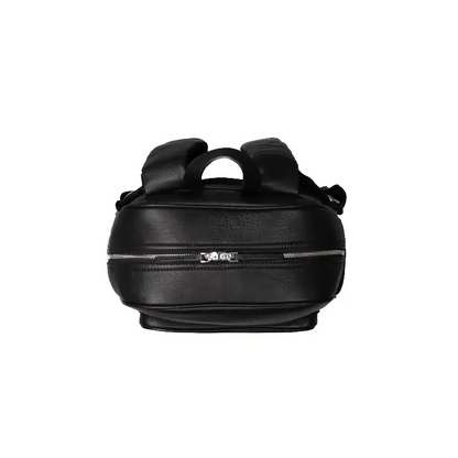 Happy Shopee Full Grain Milled Leather Backpack - 16" Professional Commuter