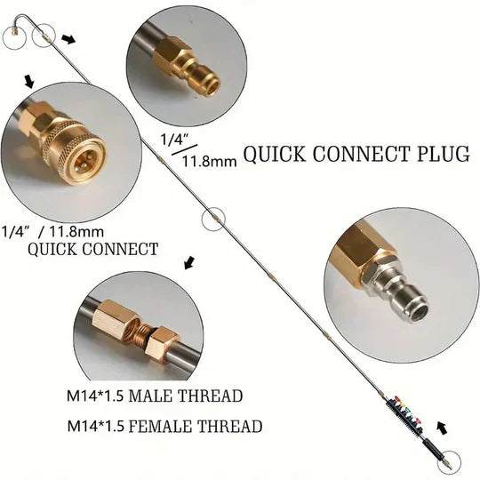 Heavy Duty 4000PSI Pressure Washer Extension Wand Set