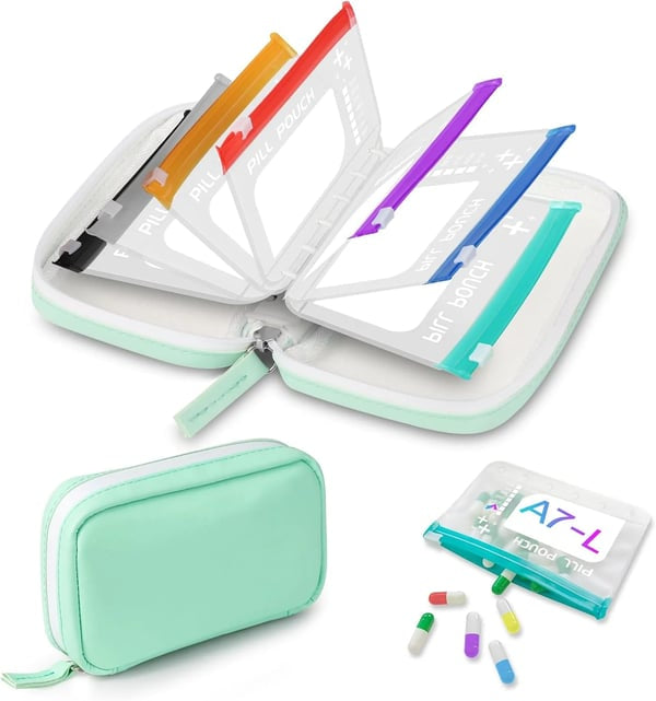 Waterproof Pill Pouch Set-14Pcs Bags Inside