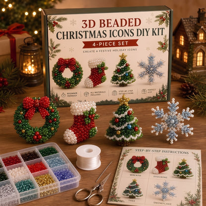 DIY Christmas Beaded Ornament Craft Kit