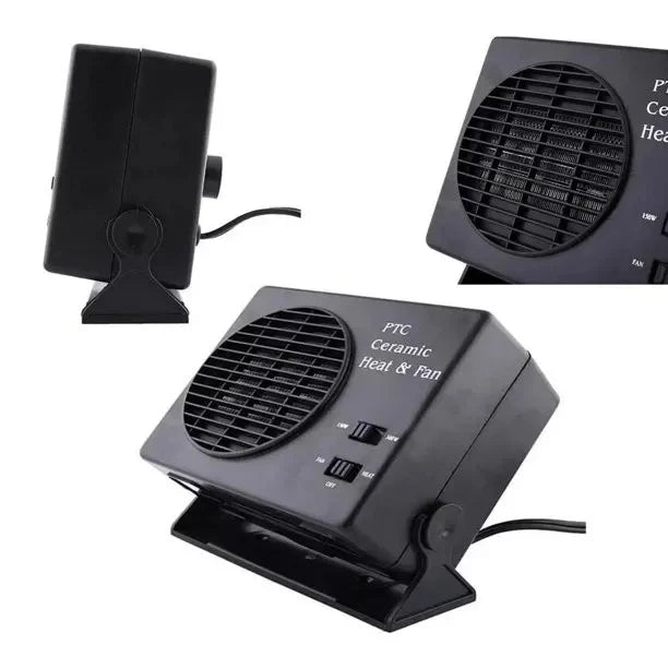 12V Portable Car Heater with Ceramic Heating Element and Dual Mode, 150-300W