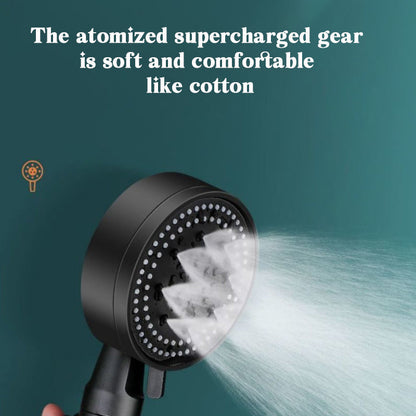 High Pressure Showerhead with 5 Spray Modes and Flexible Silicone Nozzles