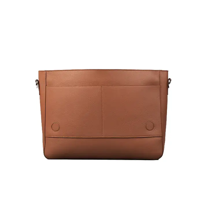Happy Shopee Full Grain Milled Leather Messenger - 16" Executive Laptop Briefcase
