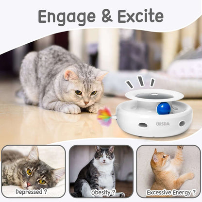 2-in-1 Interactive Cat Toys