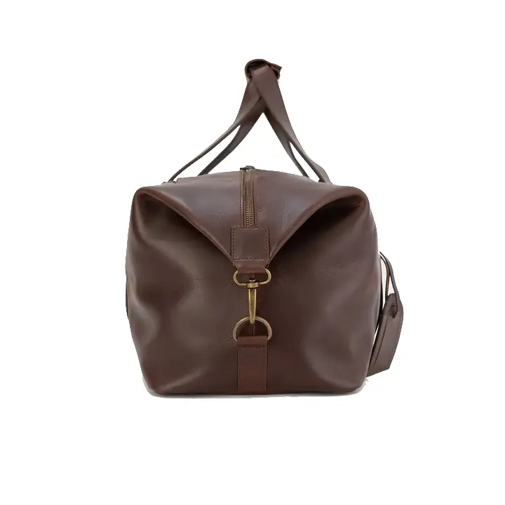 Happy Shopee Full Grain Crazy Horse Leather Travel Duffel - 29" Premium Weekender Bag