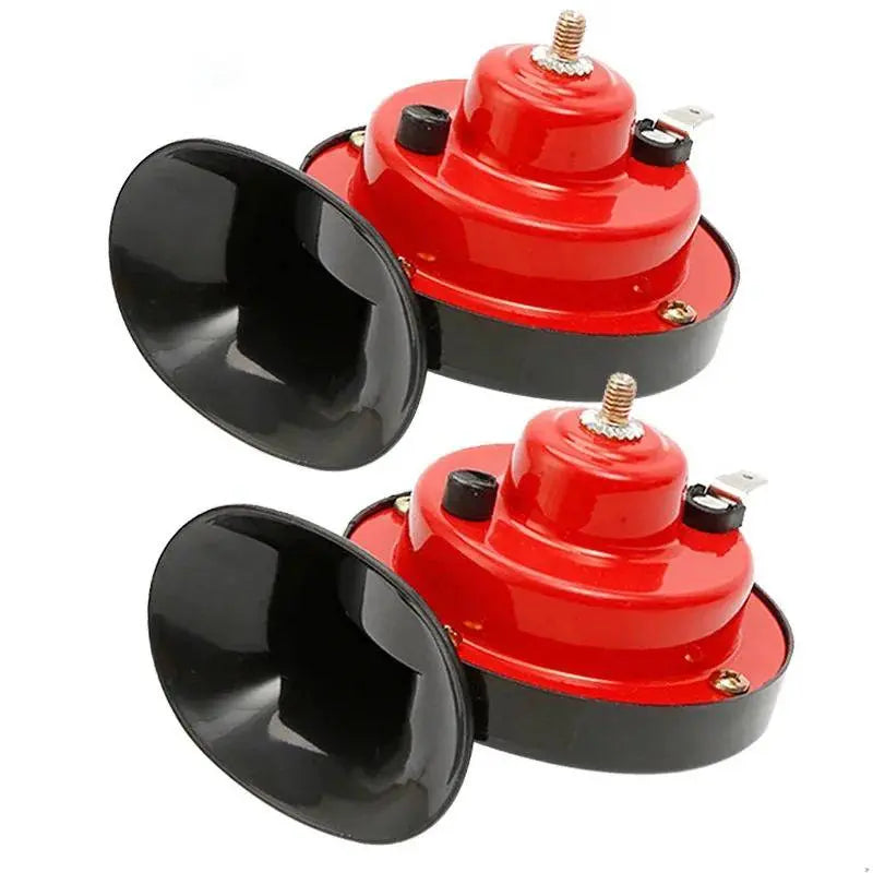12V Dual-Tone Vehicle Horn with Snail ABS Housing and Waterproof Sealing, Relay Wiring