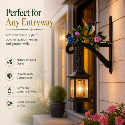 Decorative Hummingbird Garden Bracket