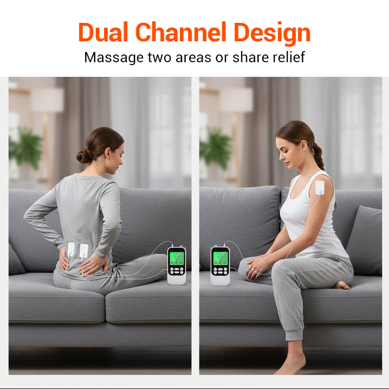 Portable Dual Channel TENS Unit Muscle Stimulator