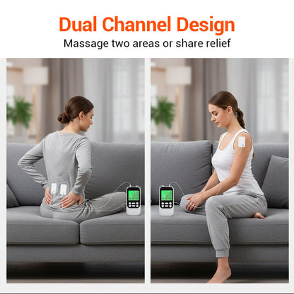 Portable Dual Channel TENS Unit Muscle Stimulator
