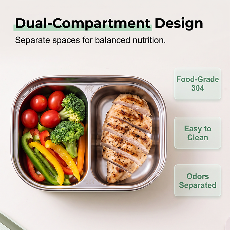 Portable Electric Heated Lunch Box Water-Free Food Warmer