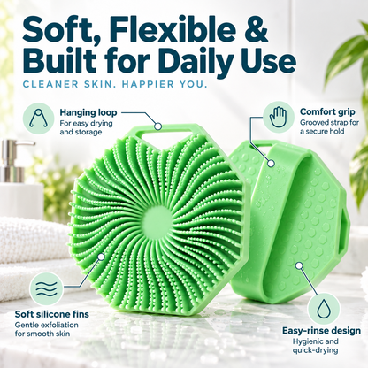 Ditch the Soggy Loofah – 3-Pack Silicone Scrubber Set