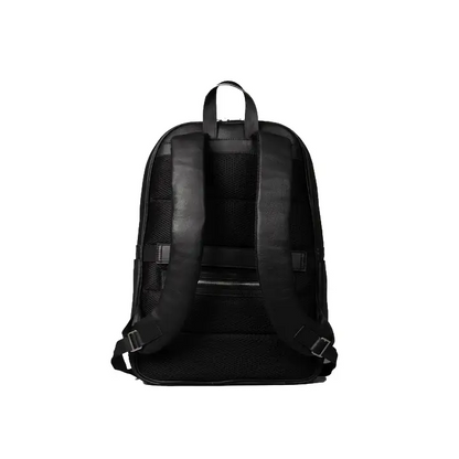 Happy Shopee Full Grain Milled Leather Backpack - 16" Professional Commuter