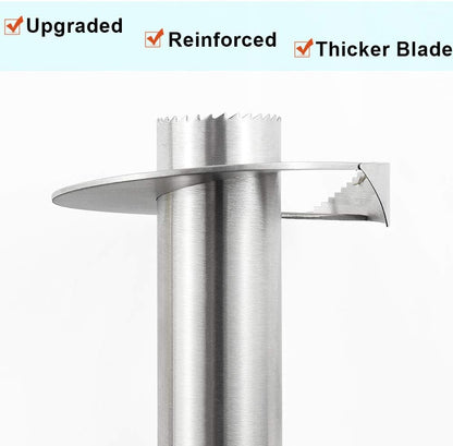 Spiral Pineapple Corer with Serrated Blade and Detachable Handle